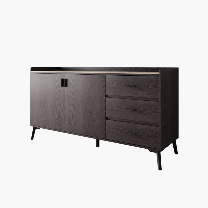 Marwell 1.5 Meter 2-Door Sideboard with Sintered Stone Top and 3-Drawers - Image 8