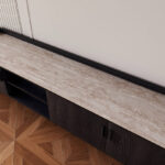 Marwell 2 Meter TV Unit with Sintered Stone Top for TV up to 80 inches