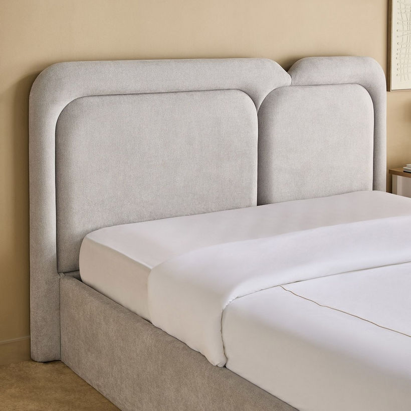 Movo Hampton Carter Upholstered Hydraulic Queen Bed - 160x200 cm - Image 5