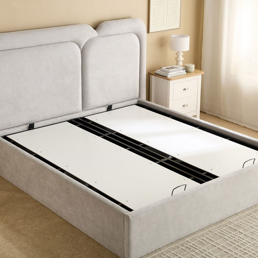 Movo Hampton Carter Upholstered Hydraulic Queen Bed - 160x200 cm - Image 9