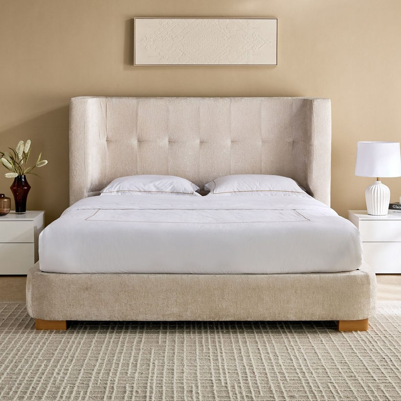 Movo Liberty Trevi Upholstered King Bed - 180x200 cm - Image 3