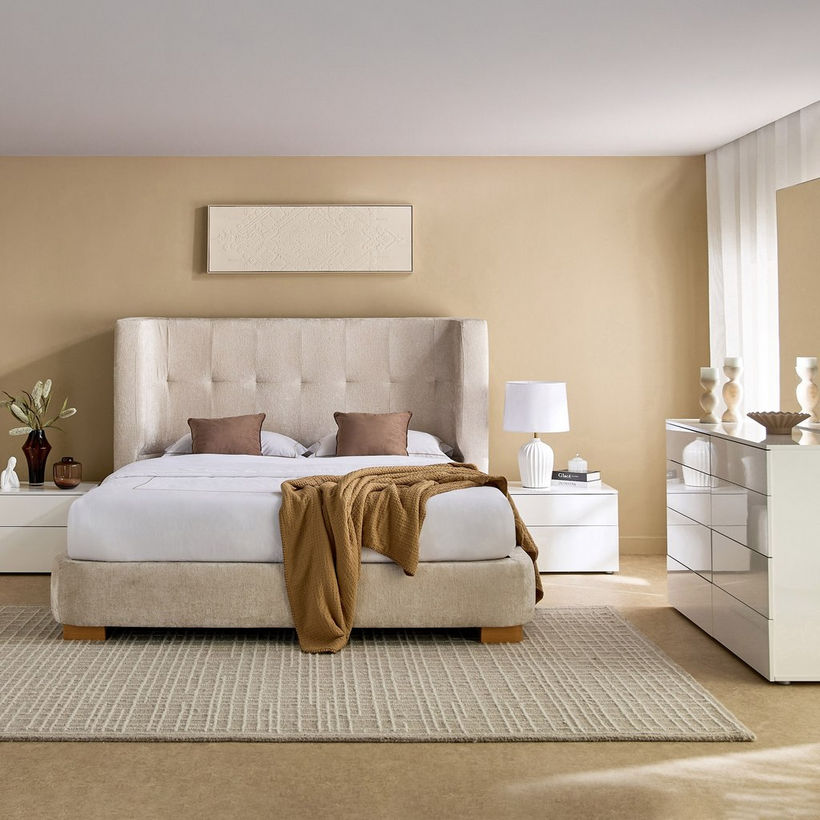 Movo Liberty Trevi Upholstered King Bed - 180x200 cm - Image 8