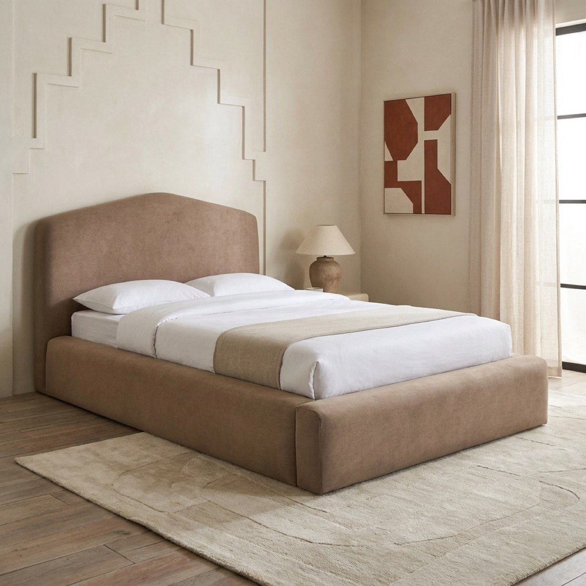 Movo Modway Charley Upholstered Twin Bed - 120x200 cm
