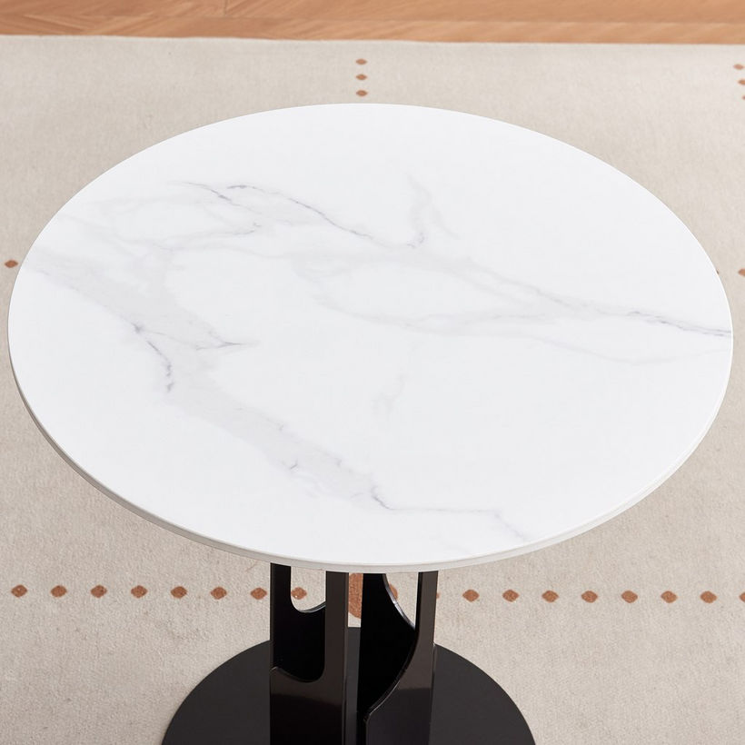 Movo Ella Sintered Stone Top Round End Table - Image 3
