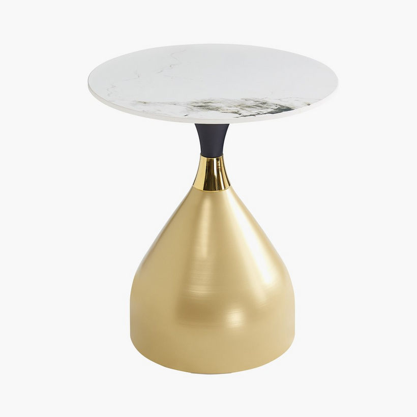 Movo Jonna Sintered Stone Top Round End Table - Image 5