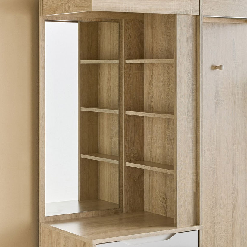 Edison 3 Drawer Multipurpose Entryway Cabinet with Cloth Hanger - Image 5