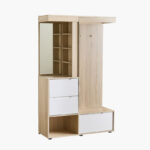 Edison 3 Drawer Multipurpose Entryway Cabinet with Cloth Hanger