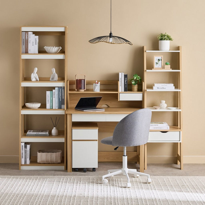Parker Jude 4-Tier Bookcase Multipurpose Shelving Unit with Drawer - Image 8