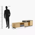 Movo Edison TV Unit for TVs up to 70 inches