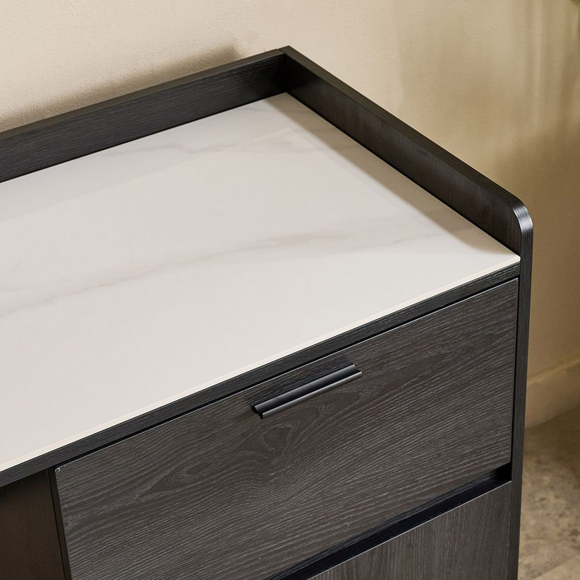 Marwell Sintered Stone 1 Door Study Desk with 1 Drawer - Image 4