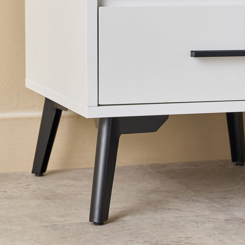 Marwell Compact 2-Drawer Sintered Stone Top Nightstand - Image 6