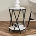 Cavon Versa Genuine Marble Top Octagon End Table - Image 11