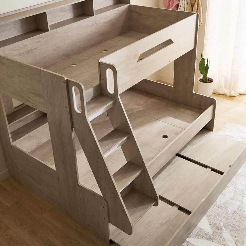 Ivory Halmstad Single Bunk Bed with Trundle - 90x200 and 120x200 cm - Image 8