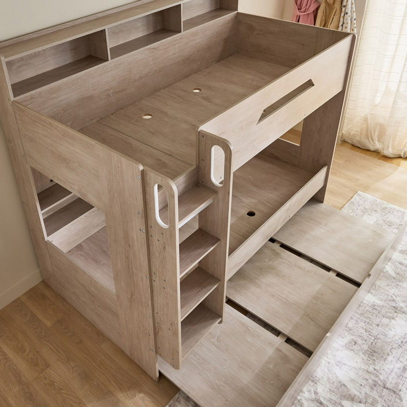 Ivory Halmstad Single Bunk Bed with Trundle - 90x200 cm - Image 8