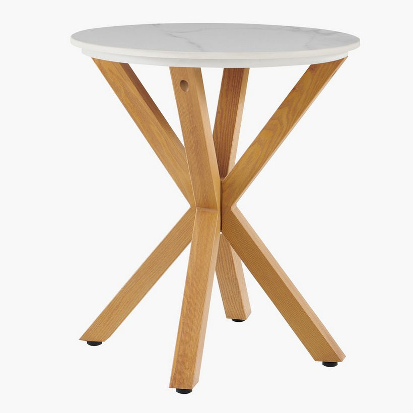 Welwick Round Sintered Stone Top End Table - Image 7