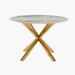 Welwick 4-Seater Round Sintered Stone Top Dining Table