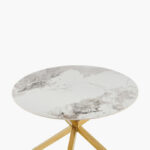Welwick 4-Seater Round Sintered Stone Top Dining Table