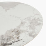Welwick 4-Seater Round Sintered Stone Top Dining Table