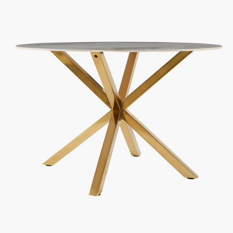 Welwick 4-Seater Round Sintered Stone Top Dining Table - Image 6