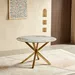 Welwick 4-Seater Round Sintered Stone Top Dining Table - Image 9