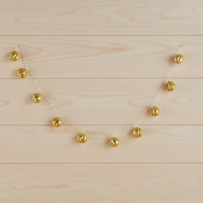Orla 3AA 10 LED Ball with Stripes String Light - 172 cm - Image 3
