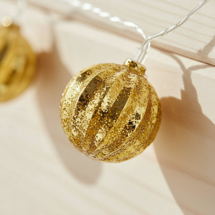Orla 3AA 10 LED Ball with Stripes String Light - 172 cm - Image 4