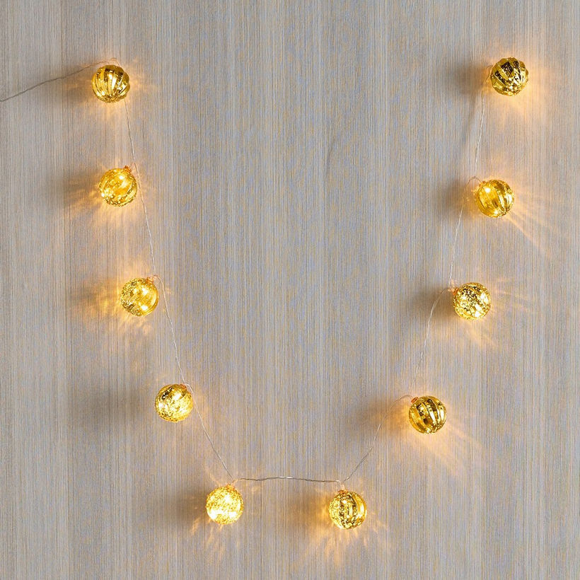 Orla 3AA 10 LED Ball with Stripes String Light - 172 cm - Image 6