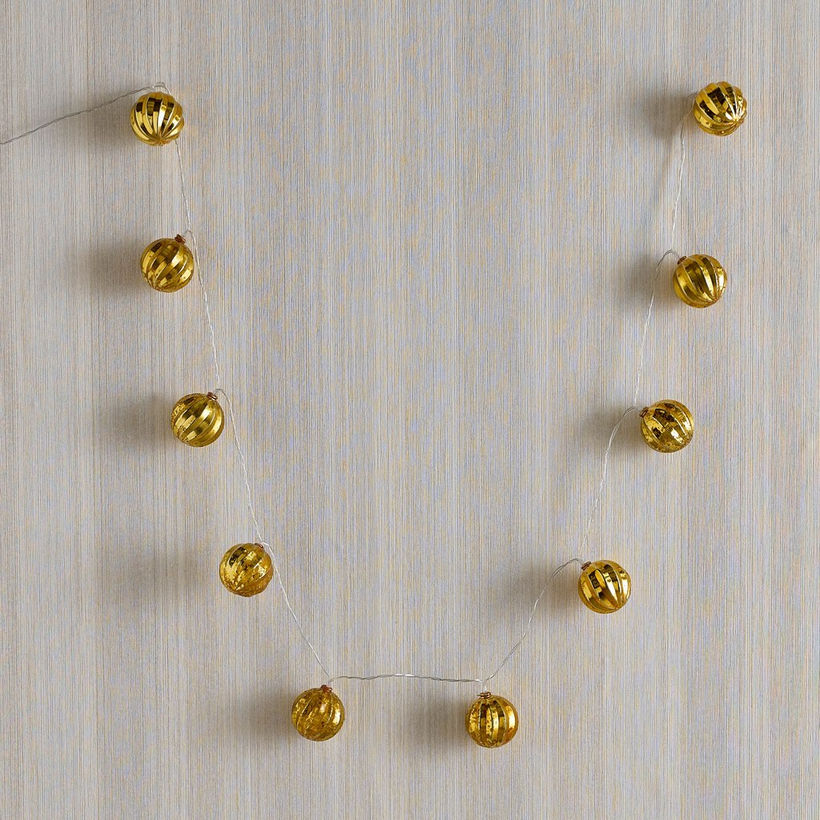 Orla 3AA 10 LED Ball with Stripes String Light - 172 cm - Image 7