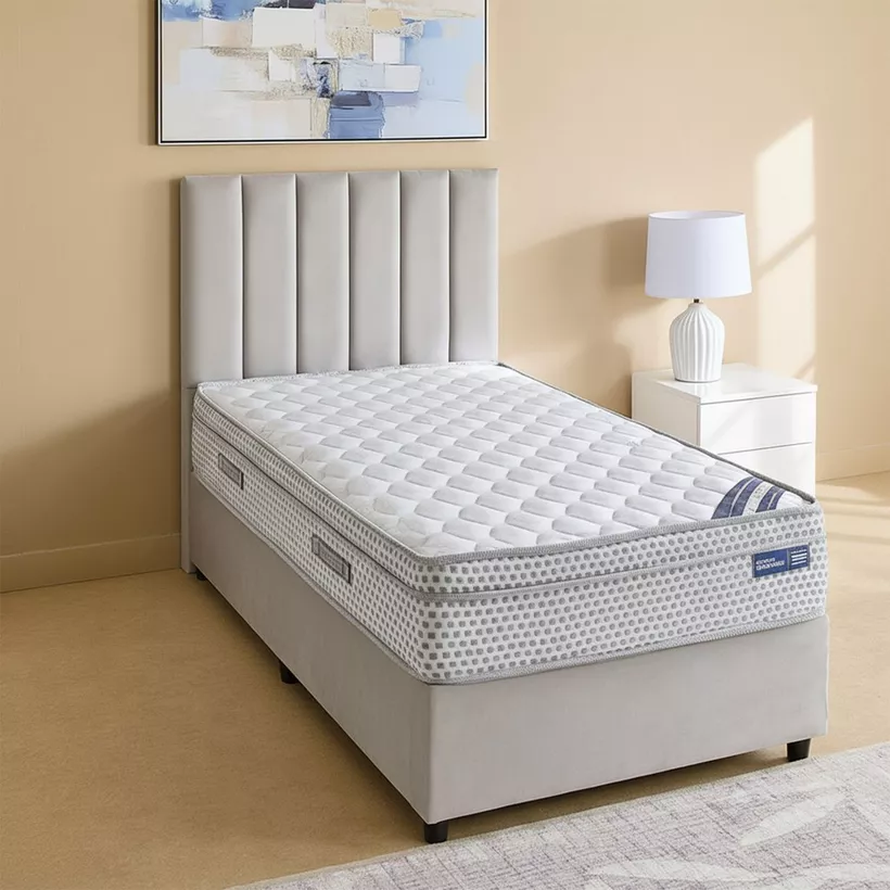 iSleepEase Repose Nxt Box Top Bonnell Spring Single Mattress - 90x190x24 cm - Image 3