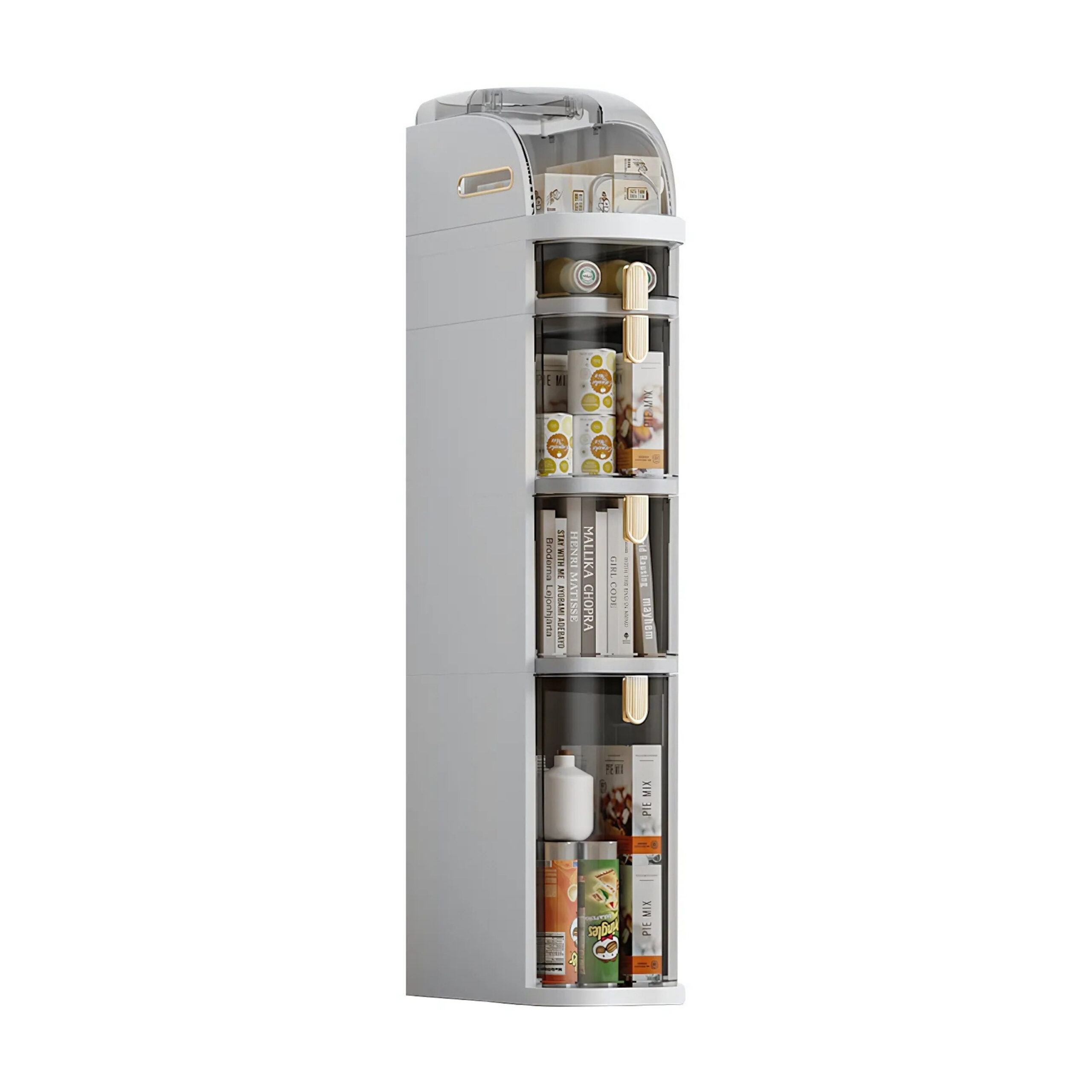 Melvin 4-Tier Storage Drawer Box - 41x18x97 cm