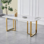 Pearl 6-Seater Sintered Stone Top Dining Table