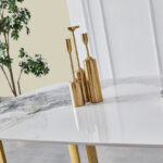 Pearl 6-Seater Sintered Stone Top Dining Table