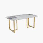 Pearl 6-Seater Sintered Stone Top Dining Table
