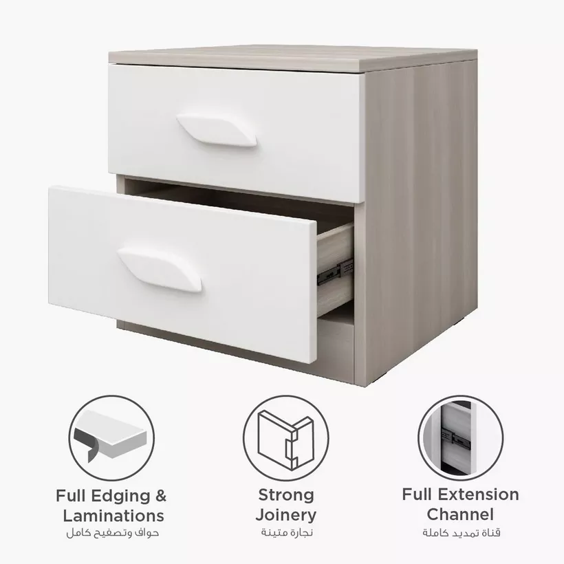 Port 2-Drawer Nightstand - Image 2