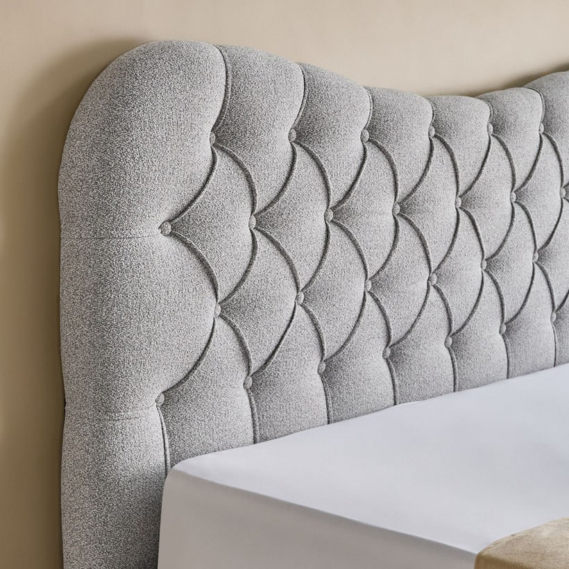 Movo Nordica Medora Upholstered Queen Bed - 160x200 cm - Image 5