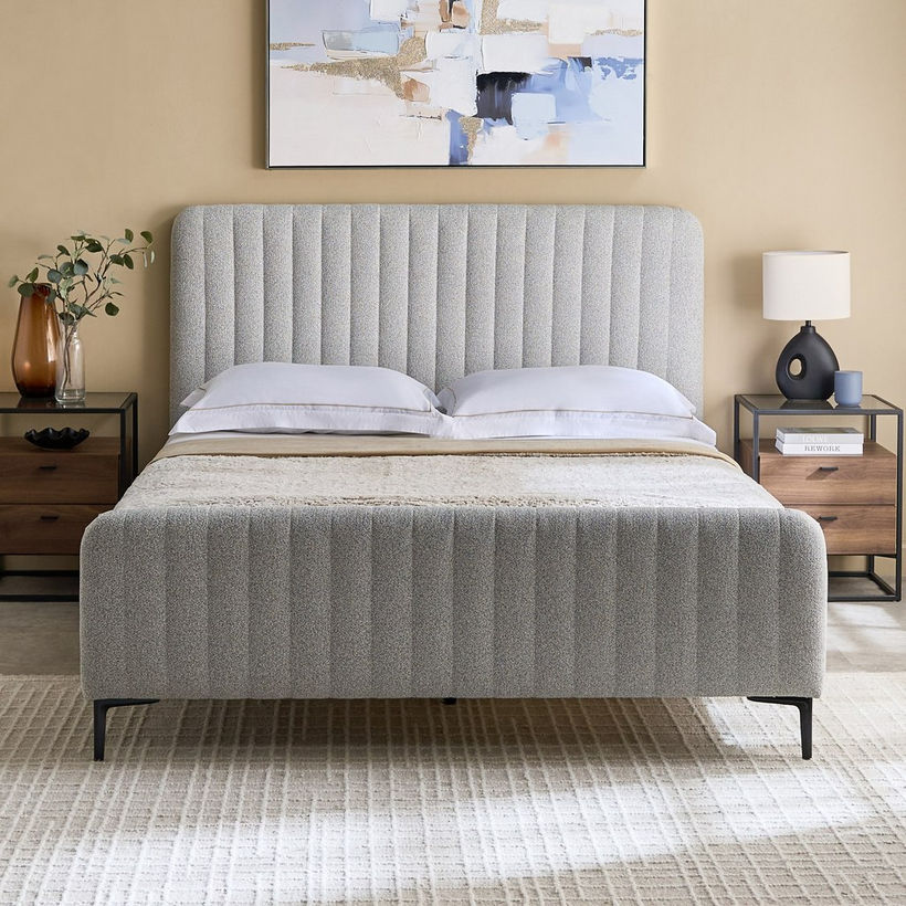 Movo Ruby Stanley Upholstered King Bed - 180x200 cm - Image 3