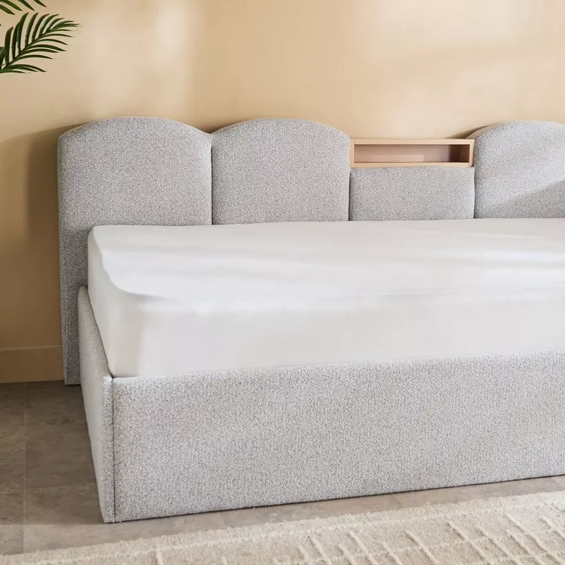 Movo Nordica Malta Single Day Bed with Headboard Storage - 90x200 cm - Image 4
