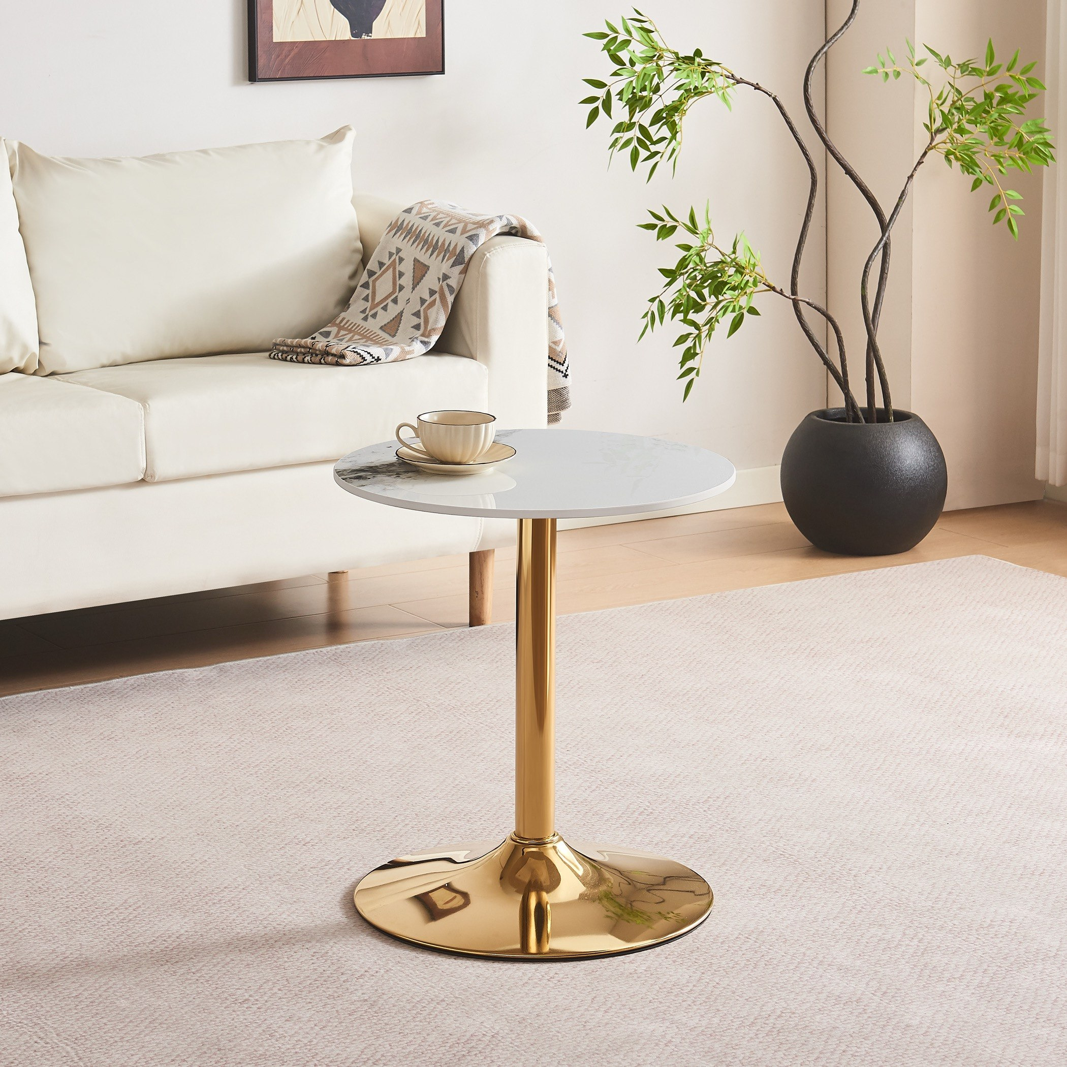 Elvis NXT Sintered Stone Round End Table