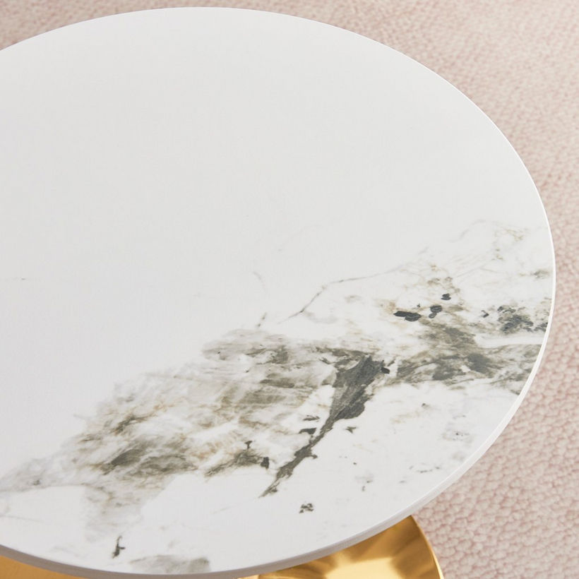 Elvis NXT Sintered Stone Round End Table - Image 3