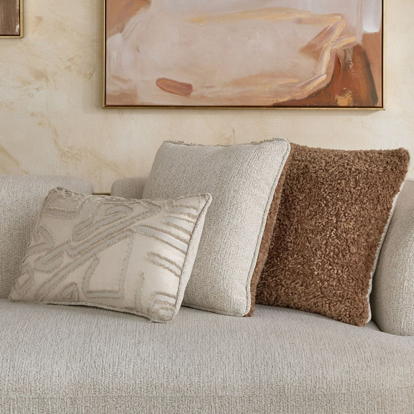 Bellmere 3-Seater Large Fabric Sofa with 3 Cushions - Image 6