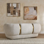 Bellmere 2-Seater Fabric Sofa with 2 Cushions