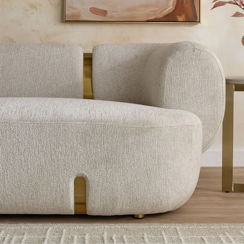 Bellmere 2-Seater Fabric Sofa with 2 Cushions - Image 5