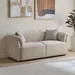 Scallop 2-Seater Fabric Sofa with 2 Cushions - Image 12