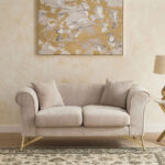 Hudson 2-Seater Fabric Sofa with 2 Cushions