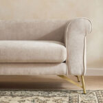 Hudson 2-Seater Fabric Sofa with 2 Cushions