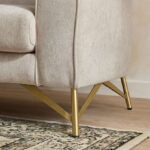 Hudson 2-Seater Fabric Sofa with 2 Cushions