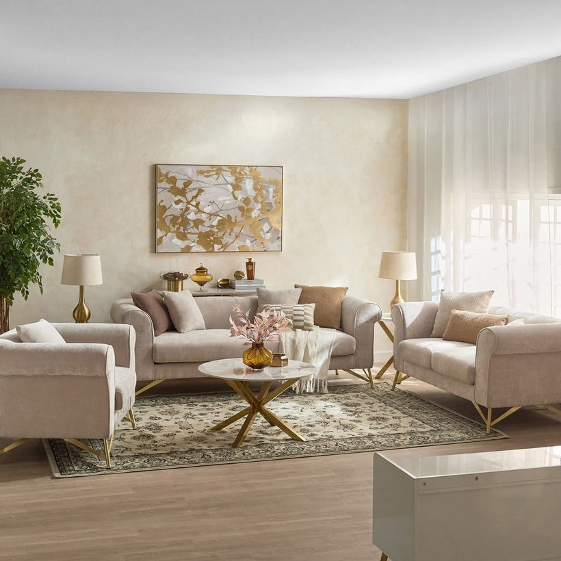 Hudson 2-Seater Fabric Sofa with 2 Cushions - Image 10