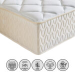 i-Dormira Gel Luxe Hotel Collection Gel Memory Foam Pocket Spring Mattress - 140x200x33cm