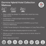 i-Dormira Hybrid Hotel Collection Gel Memory Foam Latex Pocket Spring Mattress - 90x200x30cm