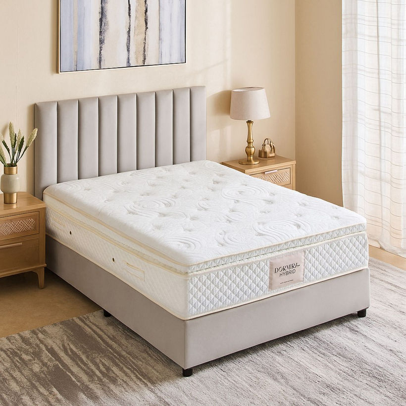 i-Dormira Hybrid Hotel Collection Gel Memory Foam Latex Pocket Spring Mattress - 155x205x30cm - Image 4